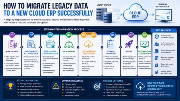 How to Migrate Legacy Data to a New Cloud ERP Successfully